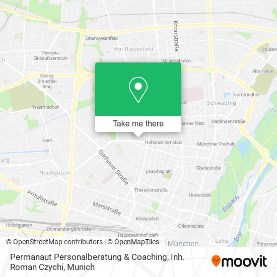 Карта Permanaut Personalberatung & Coaching, Inh. Roman Czychi