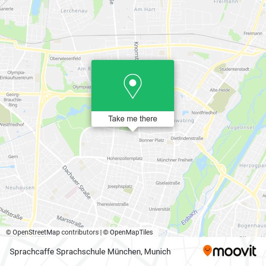 Карта Sprachcaffe Sprachschule München