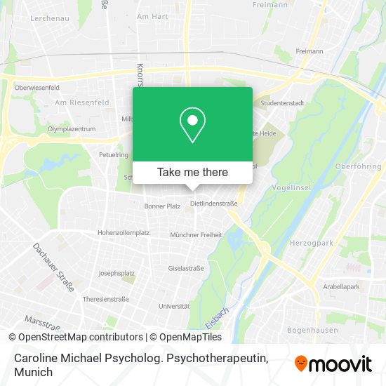 Caroline Michael Psycholog. Psychotherapeutin map