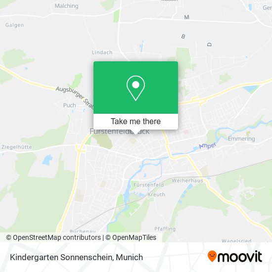 Kindergarten Sonnenschein map