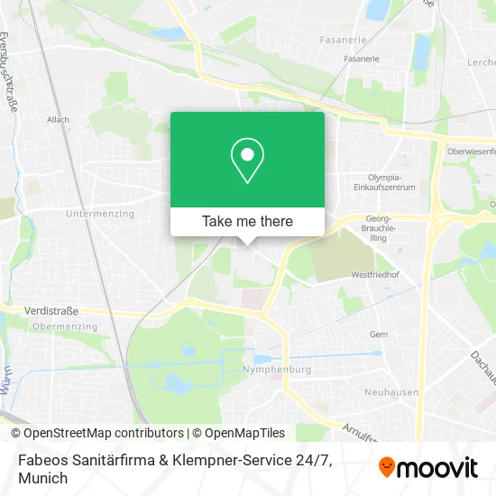 Карта Fabeos Sanitärfirma & Klempner-Service 24 / 7