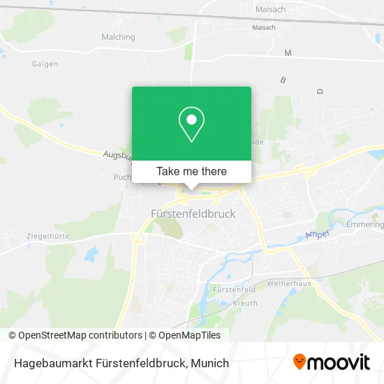 Карта Hagebaumarkt Fürstenfeldbruck