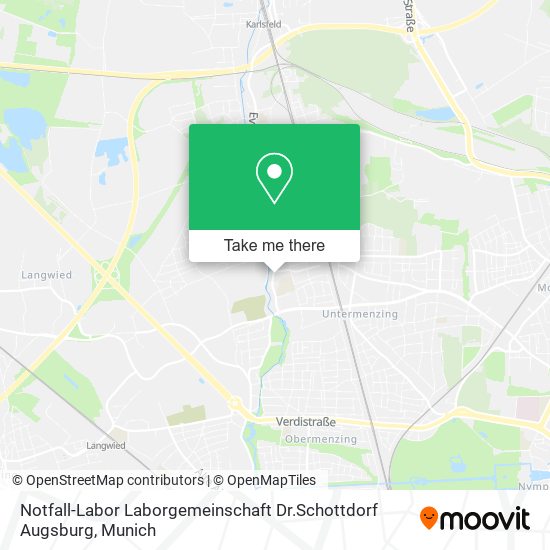Карта Notfall-Labor Laborgemeinschaft Dr.Schottdorf Augsburg