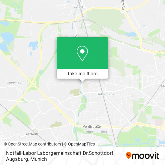 Карта Notfall-Labor Laborgemeinschaft Dr.Schottdorf Augsburg