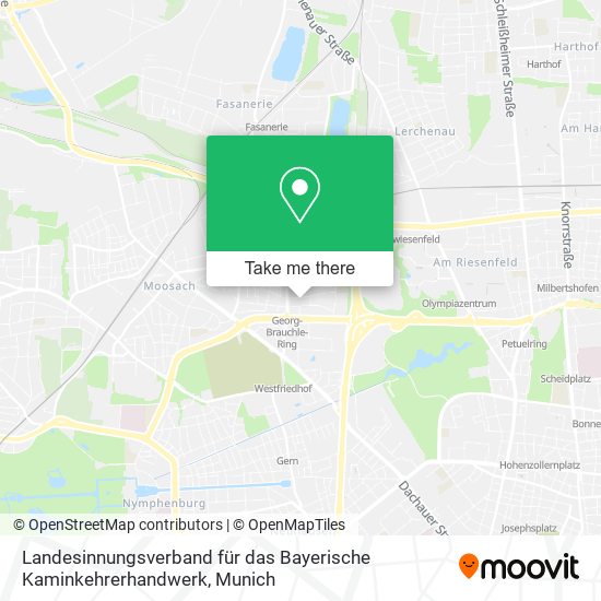 Карта Landesinnungsverband für das Bayerische Kaminkehrerhandwerk