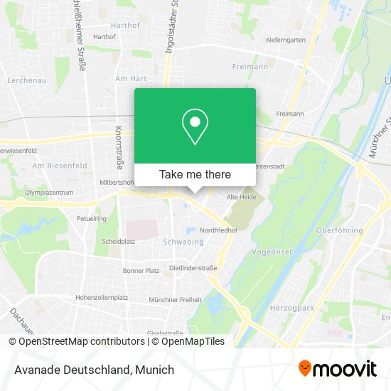 Avanade Deutschland map