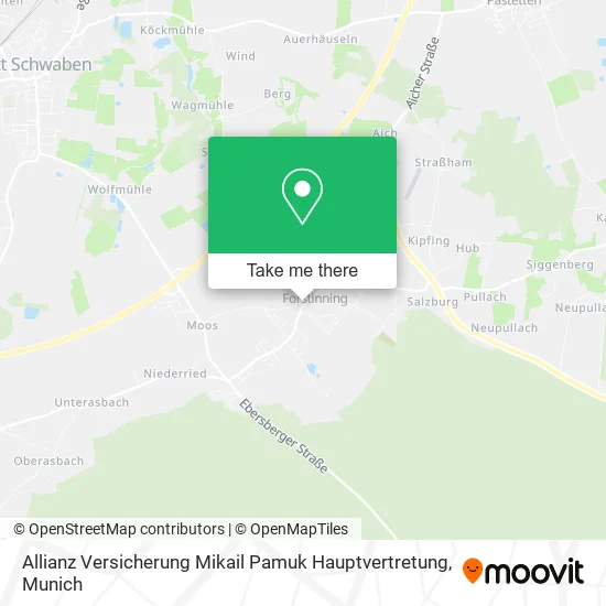 Карта Allianz Versicherung Mikail Pamuk Hauptvertretung