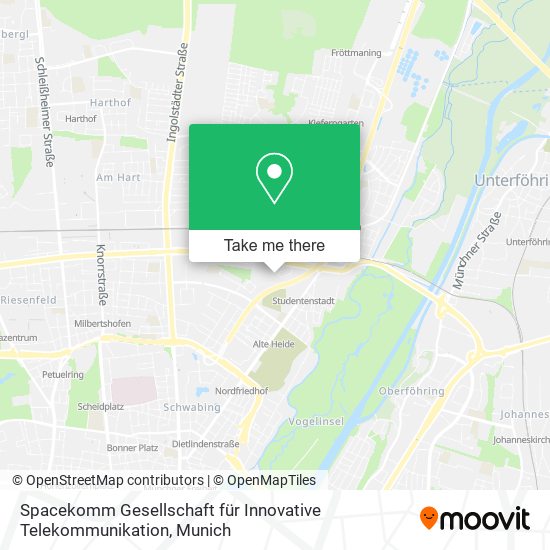 Карта Spacekomm Gesellschaft für Innovative Telekommunikation