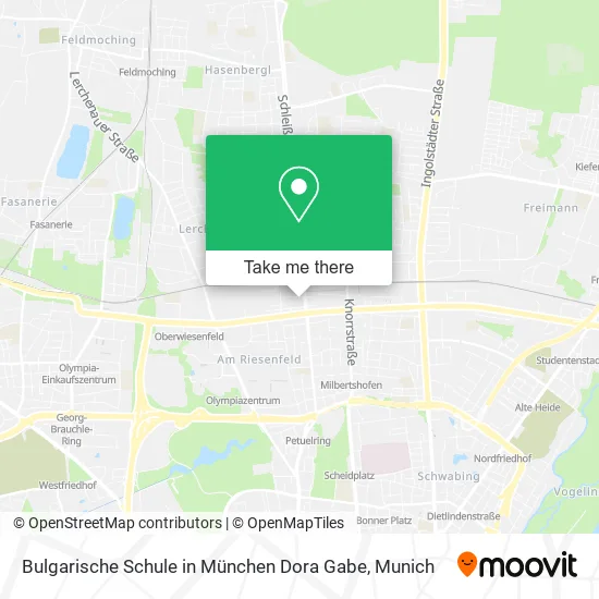 Карта Bulgarische Schule in München Dora Gabe