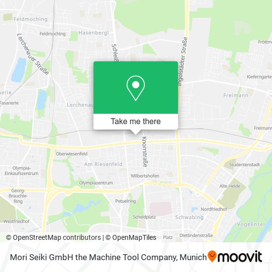 Mori Seiki GmbH the Machine Tool Company map