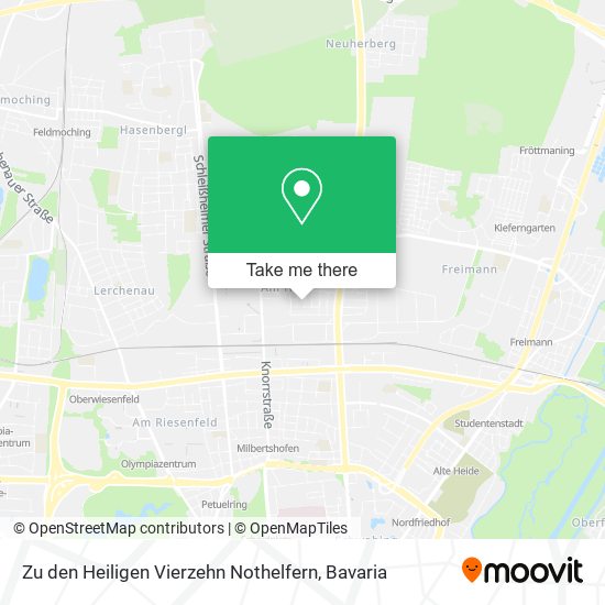Zu den Heiligen Vierzehn Nothelfern map