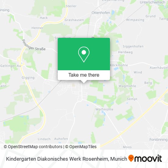 Kindergarten Diakonisches Werk Rosenheim map