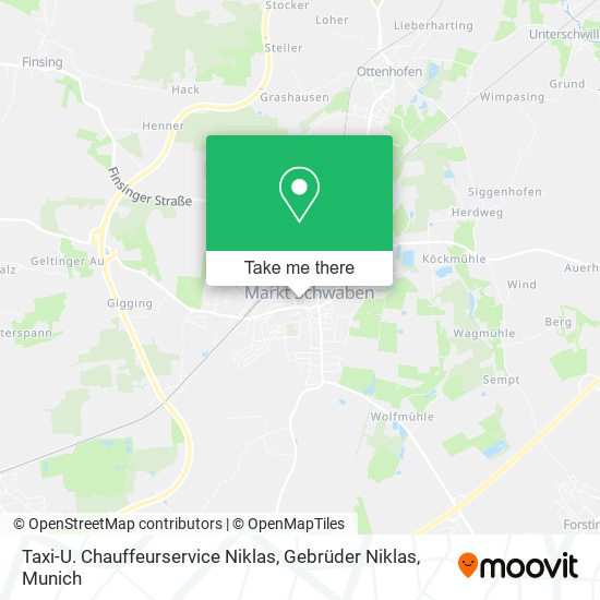 Карта Taxi-U. Chauffeurservice Niklas, Gebrüder Niklas