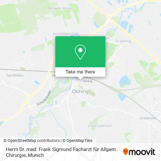 Herrn Dr. med. Frank Sigmund Facharzt für Allgem. Chirurgie map