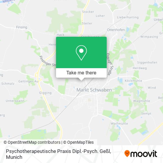 Psychotherapeutische Praxis Dipl.-Psych. Geßl map