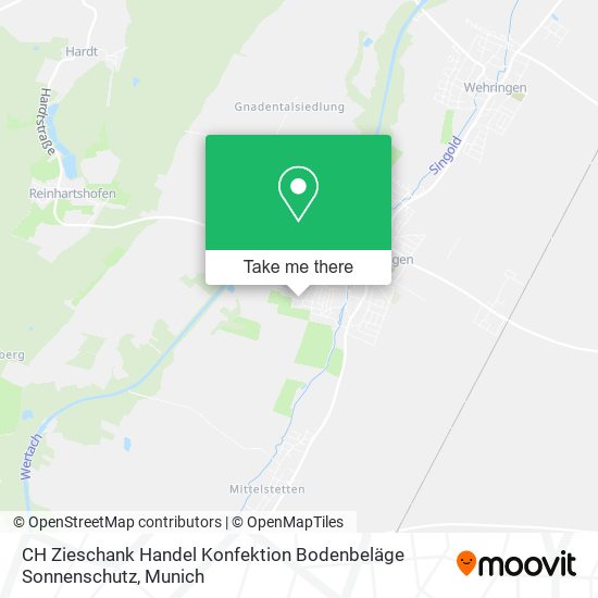 CH Zieschank Handel Konfektion Bodenbeläge Sonnenschutz map