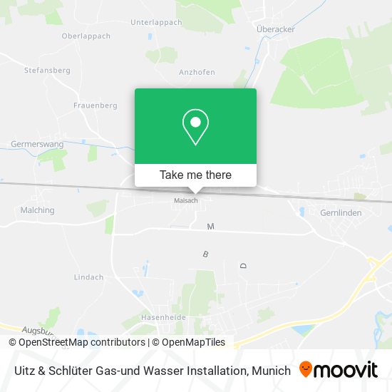 Uitz & Schlüter Gas-und Wasser Installation map
