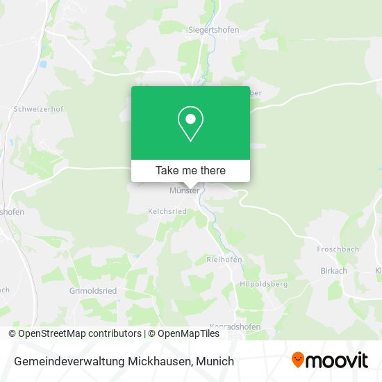Gemeindeverwaltung Mickhausen map