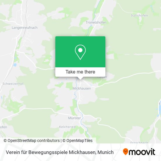 Карта Verein für Bewegungsspiele Mickhausen