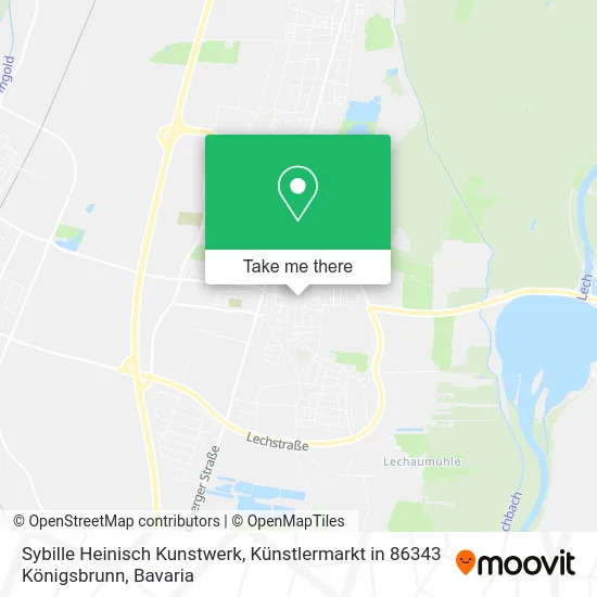 Карта Sybille Heinisch Kunstwerk, Künstlermarkt in 86343 Königsbrunn