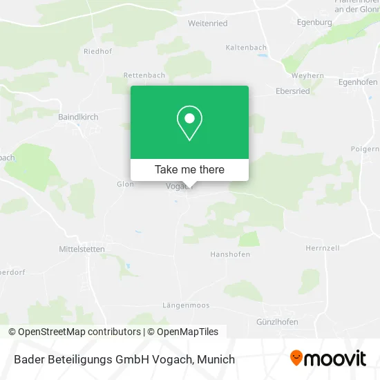 Bader Beteiligungs GmbH Vogach map