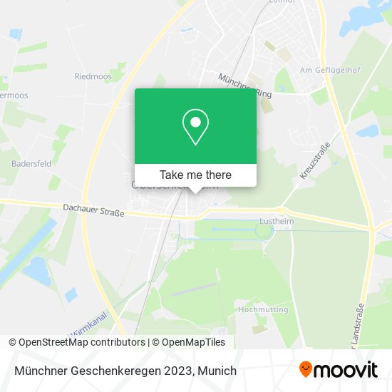 Münchner Geschenkeregen 2023 map