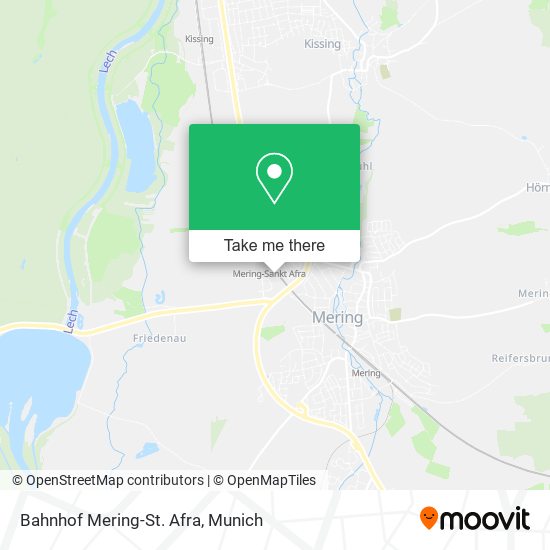 Bahnhof Mering-St. Afra map
