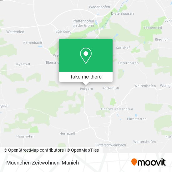 Muenchen Zeitwohnen map