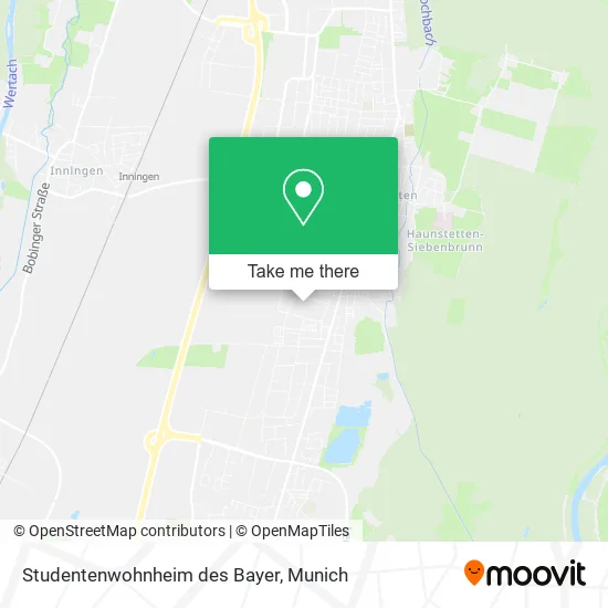 Карта Studentenwohnheim des Bayer