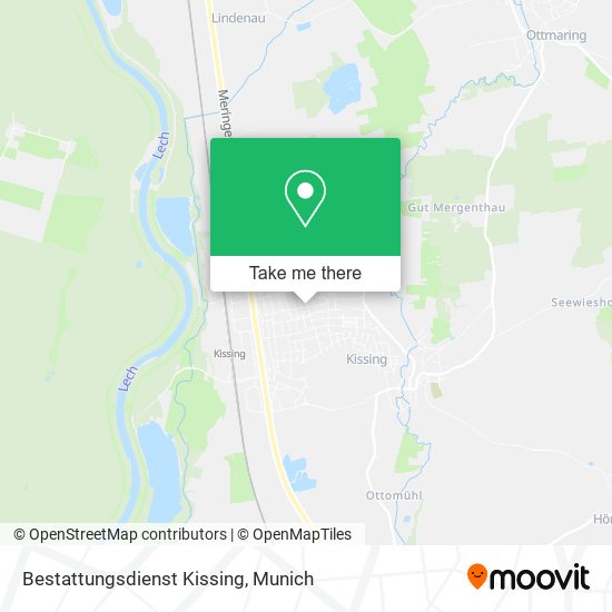 Bestattungsdienst Kissing map