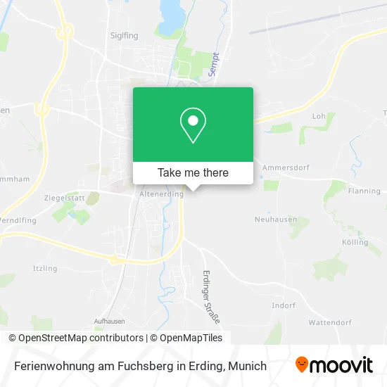 Карта Ferienwohnung am Fuchsberg in Erding