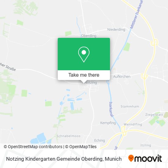 Карта Notzing Kindergarten Gemeinde Oberding