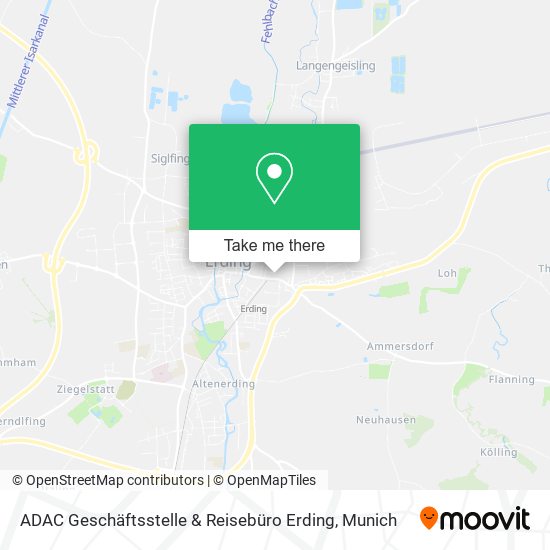 Карта ADAC Geschäftsstelle & Reisebüro Erding