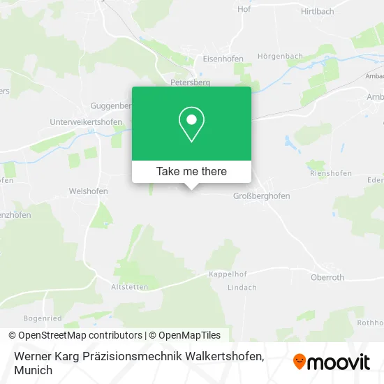 Карта Werner Karg Präzisionsmechnik Walkertshofen