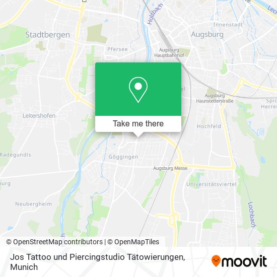 Jos Tattoo und Piercingstudio Tätowierungen map