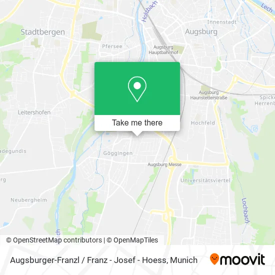 Карта Augsburger-Franzl / Franz - Josef - Hoess