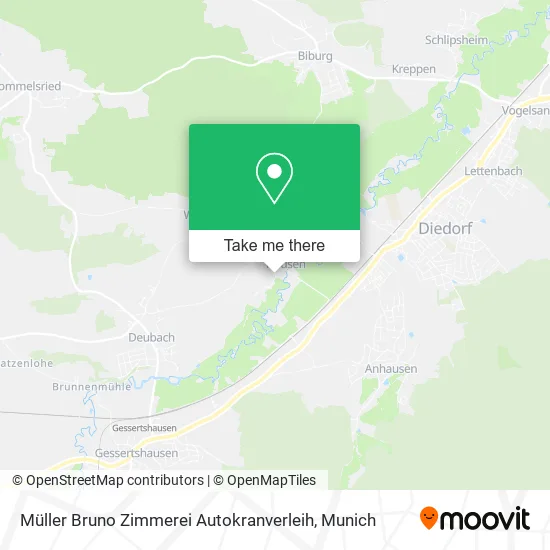 Карта Müller Bruno Zimmerei Autokranverleih