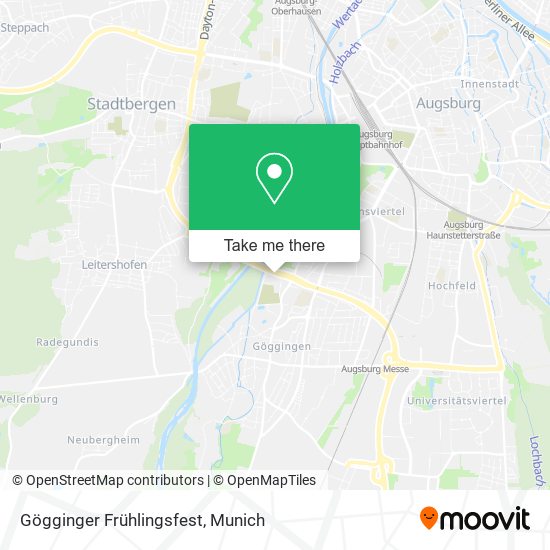 Gögginger Frühlingsfest map