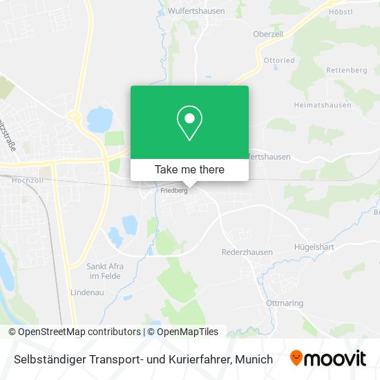 Карта Selbständiger Transport- und Kurierfahrer