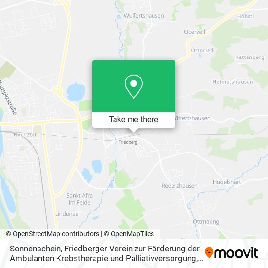 Карта Sonnenschein, Friedberger Verein zur Förderung der Ambulanten Krebstherapie und Palliativversorgung