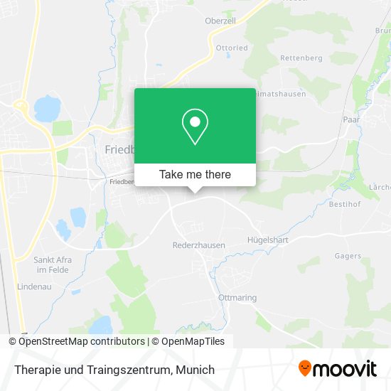 Therapie und Traingszentrum map