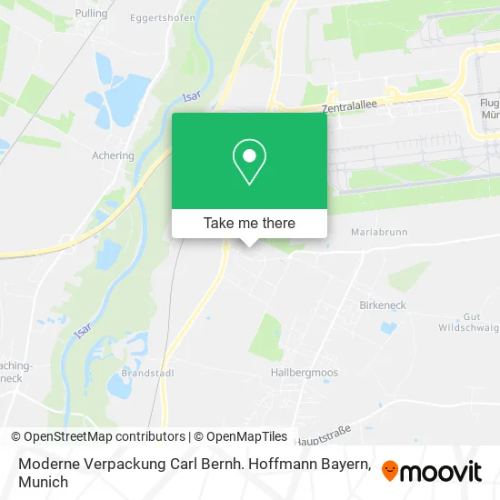 Карта Moderne Verpackung Carl Bernh. Hoffmann Bayern