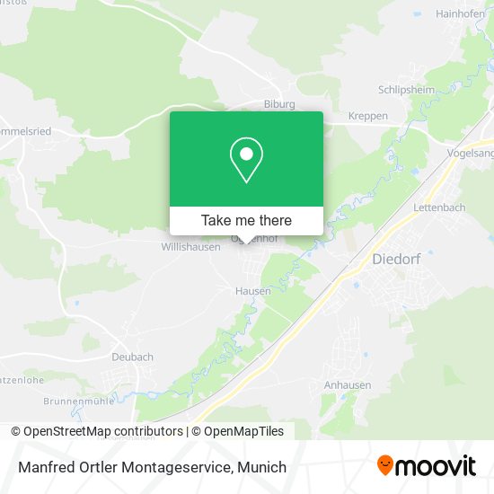 Manfred Ortler Montageservice map