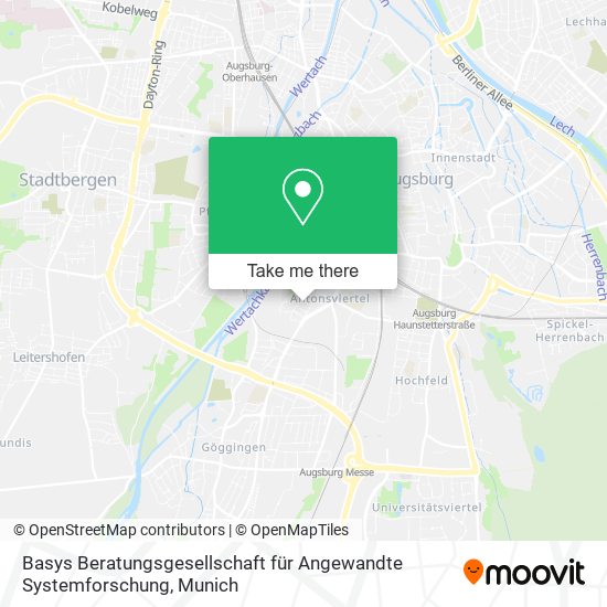 Basys Beratungsgesellschaft für Angewandte Systemforschung map