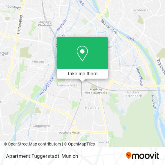 Apartment Fuggerstadt map