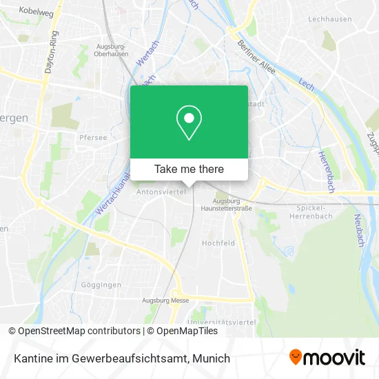 Карта Kantine im Gewerbeaufsichtsamt