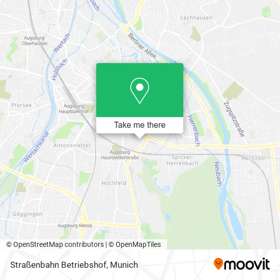 Карта Straßenbahn Betriebshof