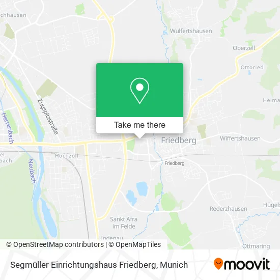 Карта Segmüller Einrichtungshaus Friedberg