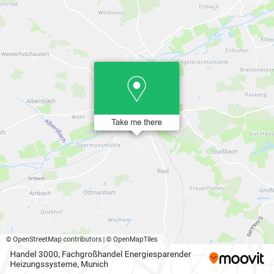 Handel 3000, Fachgroßhandel Energiesparender Heizungssysteme map