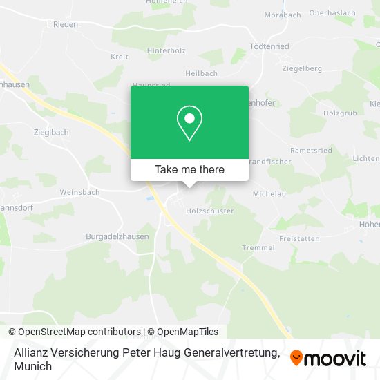 Allianz Versicherung Peter Haug Generalvertretung map